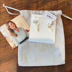 NWT Kendra Scott Gold Huggies